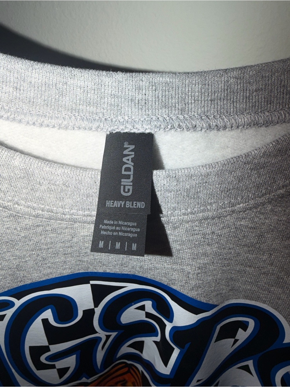 Tigers Graphic Crewneck Sweatshirt Gray Size Medium - Picture 3 of 3